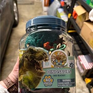 Dinosaurs Big Bucket - Green and Orange
